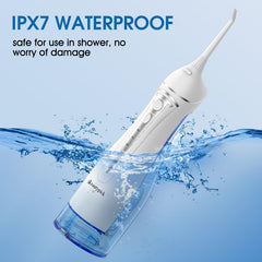 IPX7 waterproof and lightweight ergonomic design for shower use