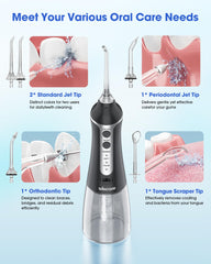 Removable 300ML water tank for easy filling and cleaning