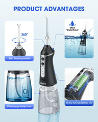 Travel-friendly USB rechargeable design for on-the-go use