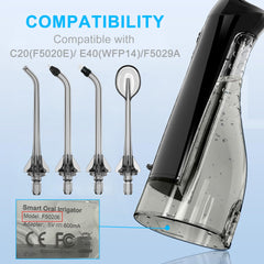 Close-up of Standard Jet Tip and Periodontal Tip for COSLUS flosser