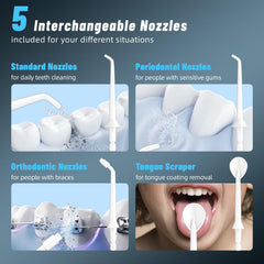 Tongue scraper head for Water Flosser