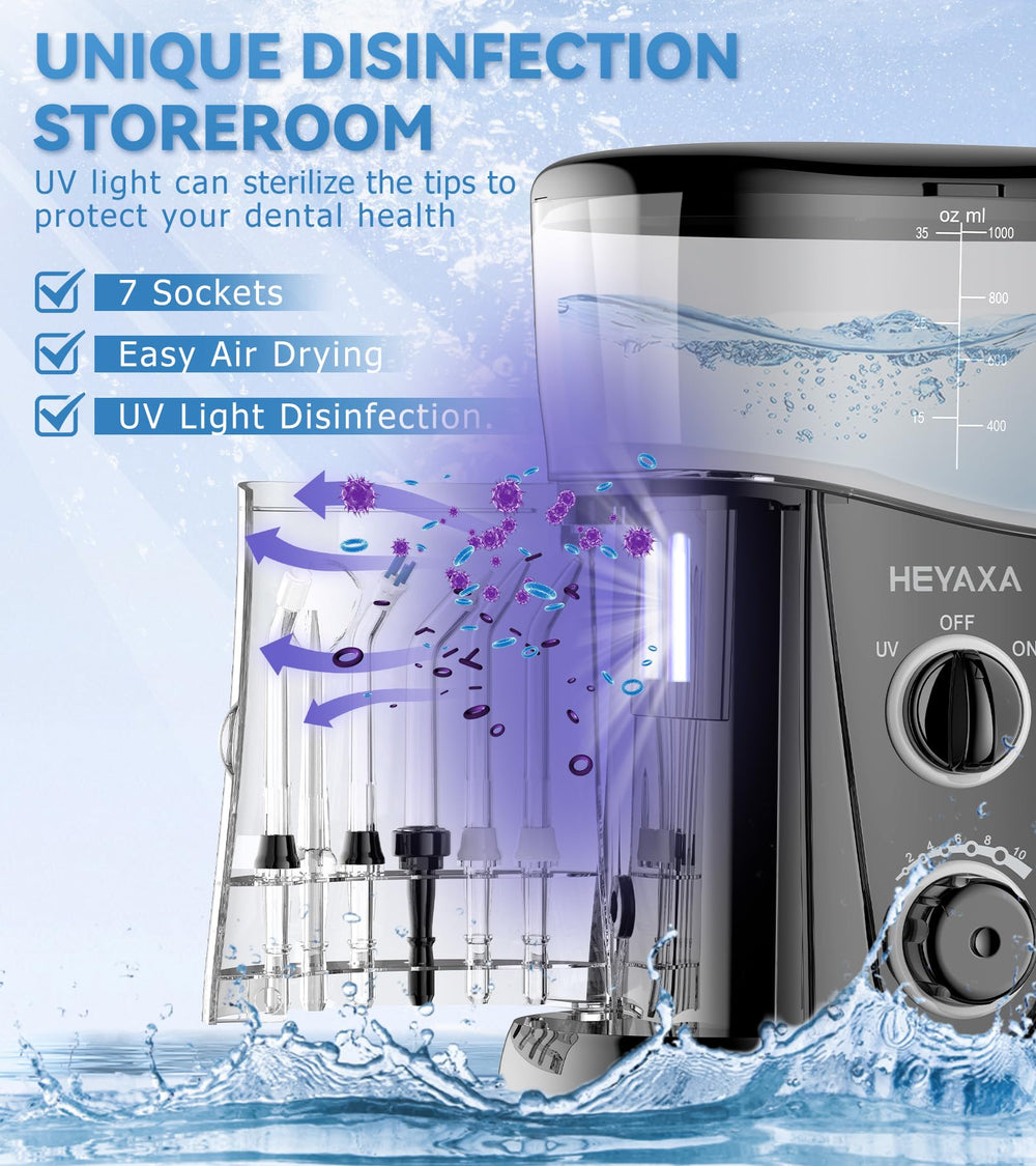Front view of the unit highlighting 1000ML capacity