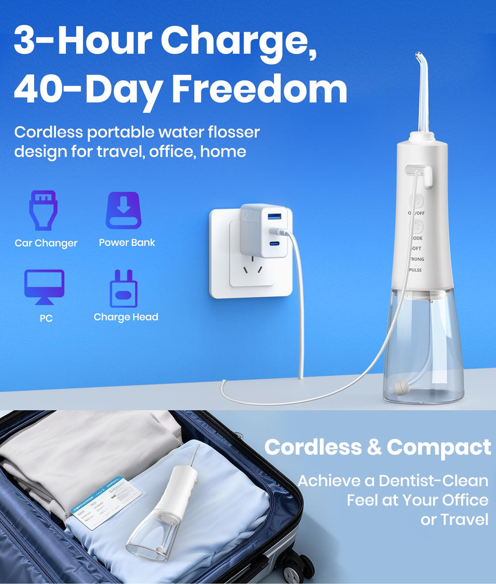 Water Flosser 300ML White packaging