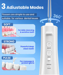 Water Flosser 300ML White angled view