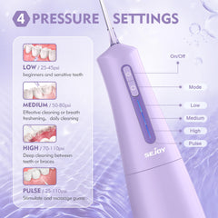 Close-up of 6 spray nozzles for oral cleaning