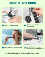 Illustration of water flosser alternative for adults