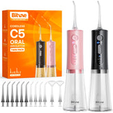 Front view of Bitvae Water Dental Flosser 2-Pack