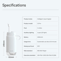 IPX7 waterproof portable oral irrigator