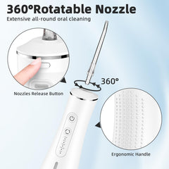 IPX7 waterproof rating on the water flosser