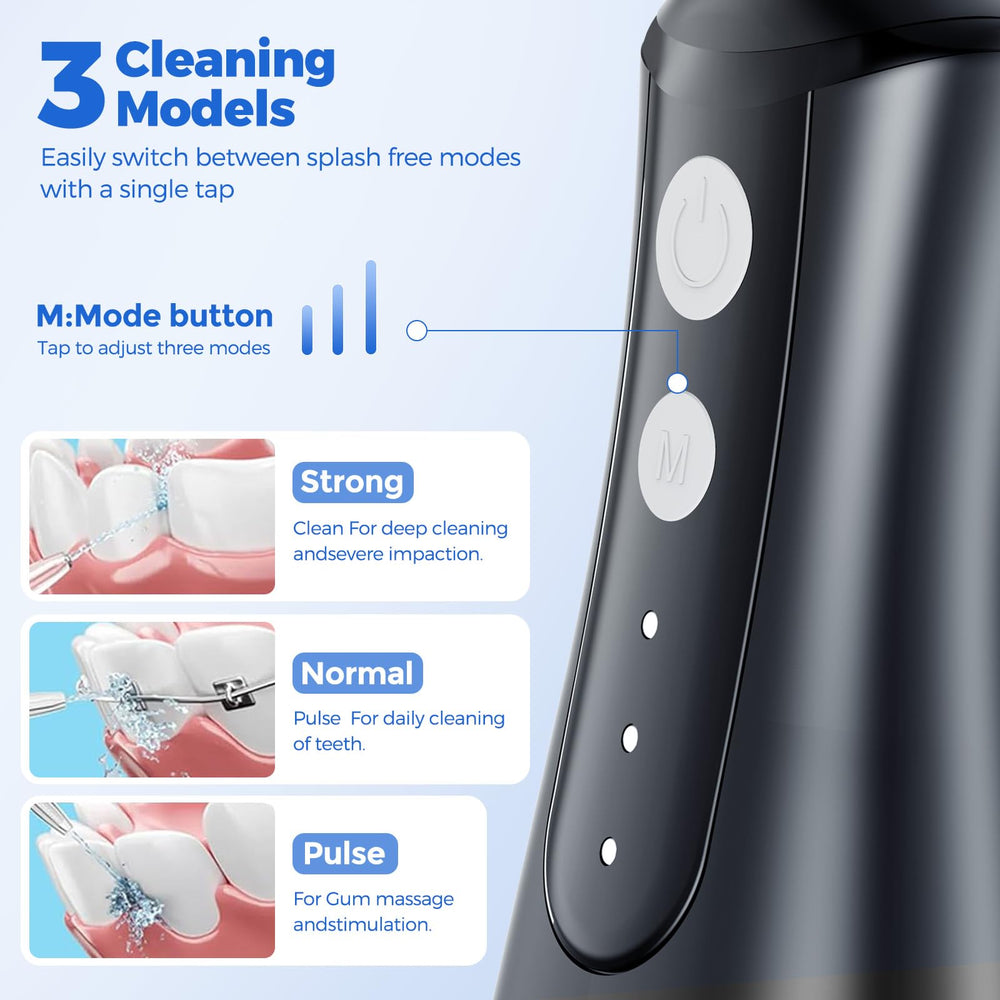 IPX7 waterproof rating symbol with flosser