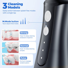 IPX7 waterproof rating symbol with flosser