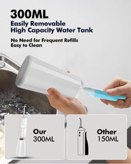 Water flosser showing IPX7 waterproof design