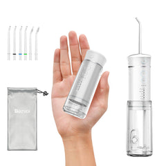 Water Flosser Mini Cordless Portable white with telescopic 180ml tank