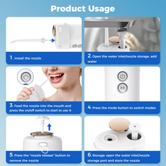 Water flosser with three modes and adjustable pressure