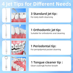 Water Flosser Black top angle