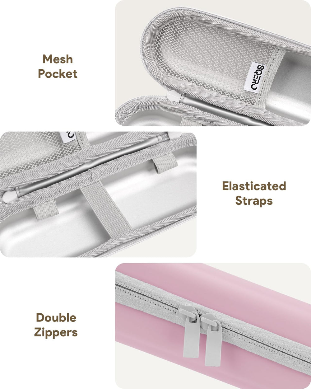 Water-resistant PU material protecting toothbrush during travel