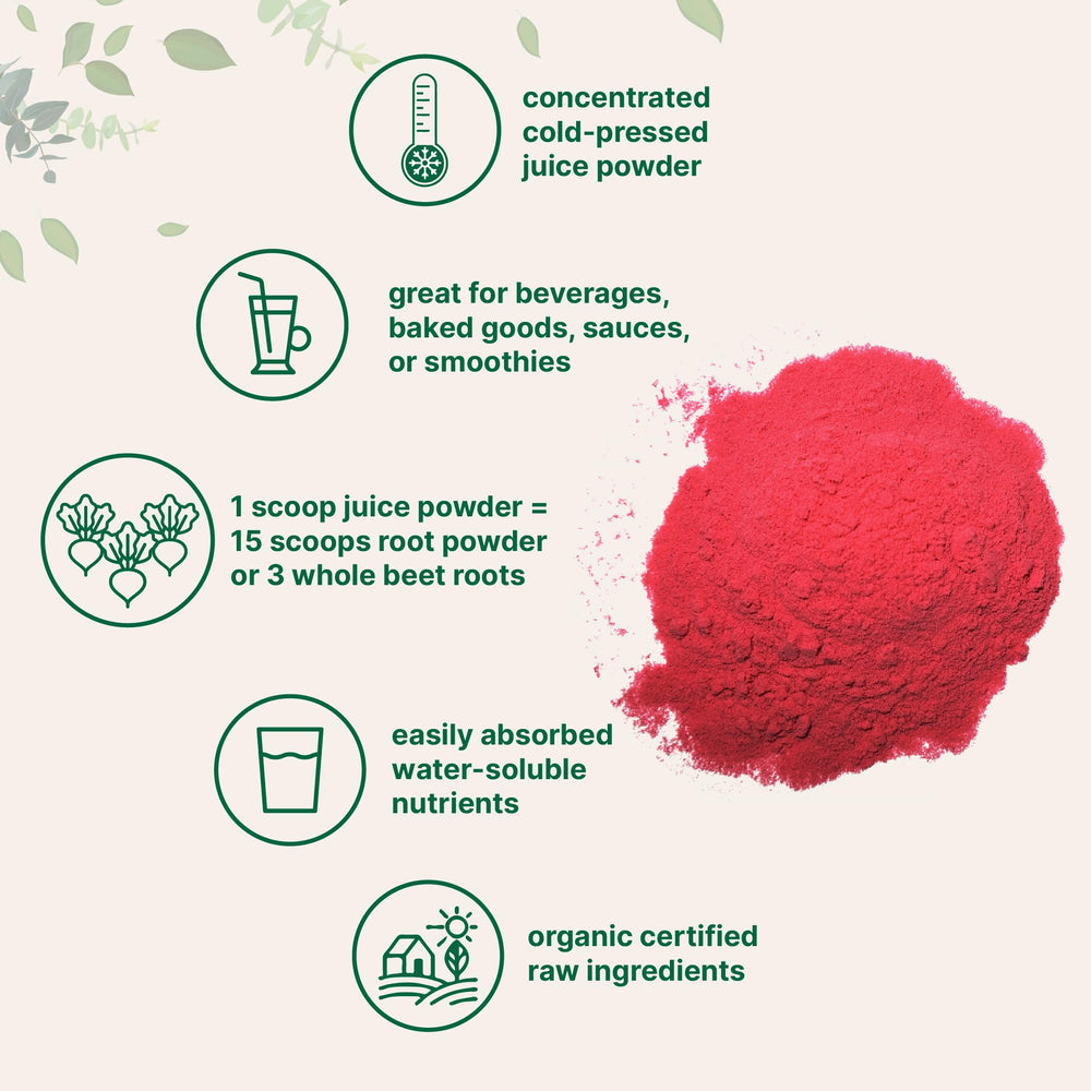Texture close-up of water-soluble beet root powder