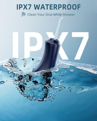 Water Dental Flosser Midnight Blue in use cordless design