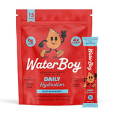 Waterboy Daily Hydration Blue Raspberry electrolyte stick packet