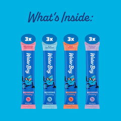 Waterboy Weekend Recovery sticks pack with individual sachets for quick hydration