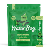 Waterboy Workout Hydration Lemon Lime stick packet front view