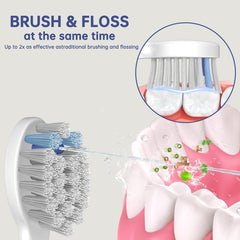 DuPont bristles close-up on Waterpik replacement head