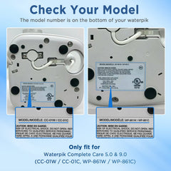 Waterpik Complete Care replacement heads with covers - image 2