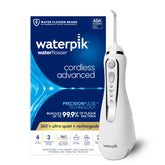 Front view of Waterpik Cordless Advanced 2.0 WP-580