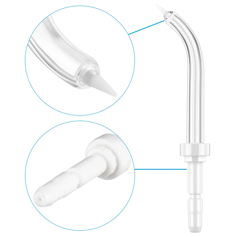 Color-coded Waterpik flosser jet tips for family use