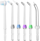Six-piece Waterpik flosser replacement tips set packaging