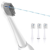 Waterpik flossing toothbrush head replacement 3-pack white - front view