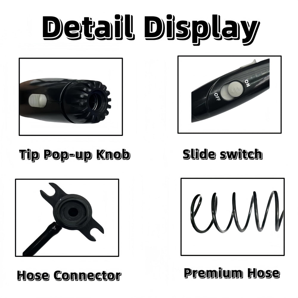 Water flossing handle assembly with screws included