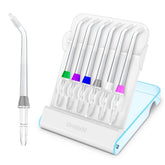 Storage case for Waterpik orthodontic tips with hinged flip-top