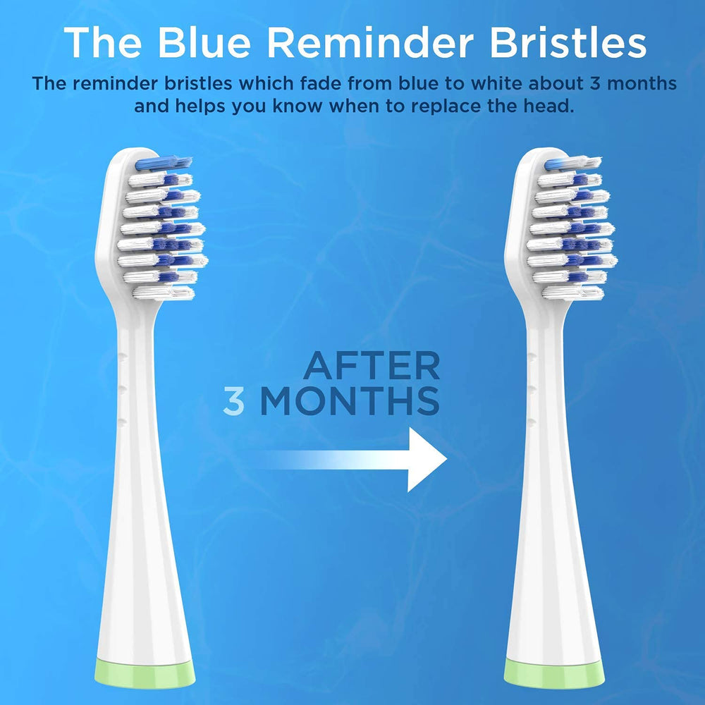 Four premium Waterpik brush heads with storage case – STRB-4WW White