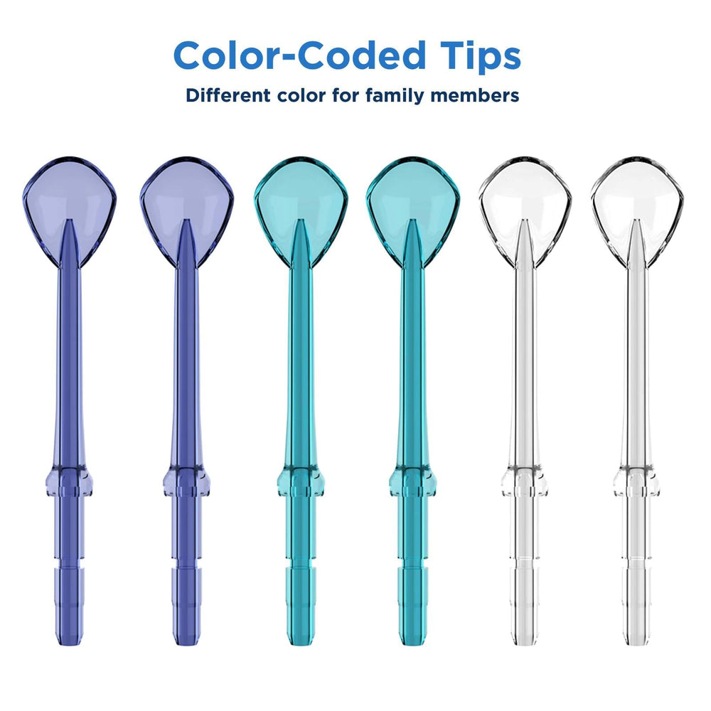 Dentist-recommended replacement schedule icon for Waterpik tips.