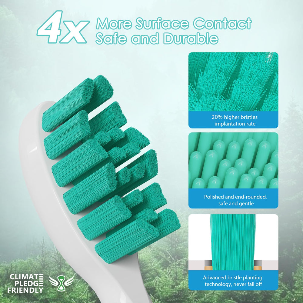 Protective cap and color-coded rings included with Waterpik replacement heads