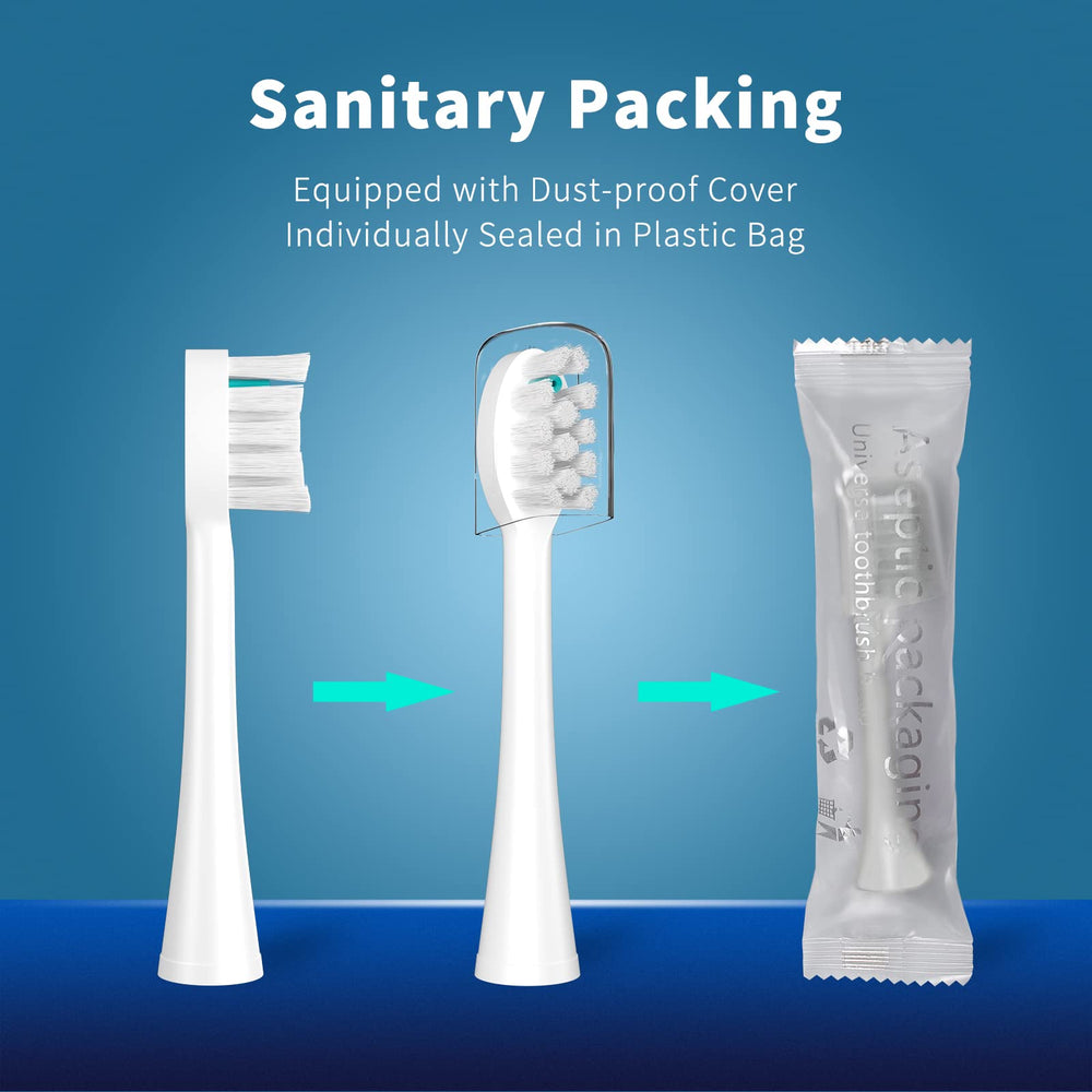 Sealed sanitary packaging of Waterpik replacement heads