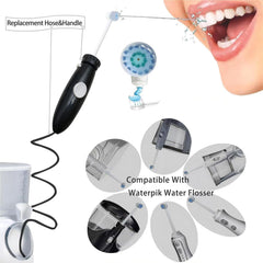 Hygienic and durable replacement hose for water flosser