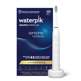 Waterpik Sensonic toothbrush in white with a compact ergonomic handle