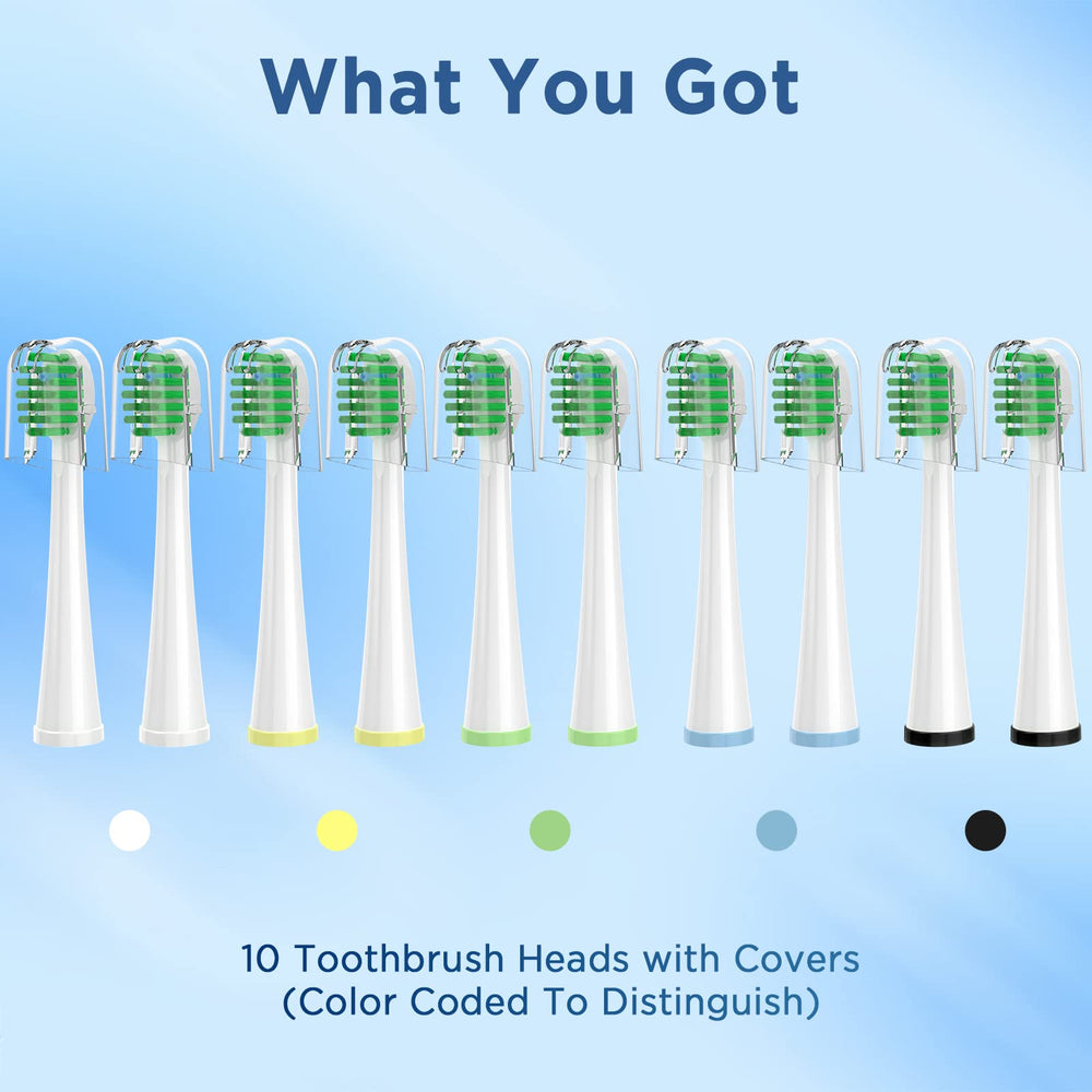 Color-coded covers for easy head identification