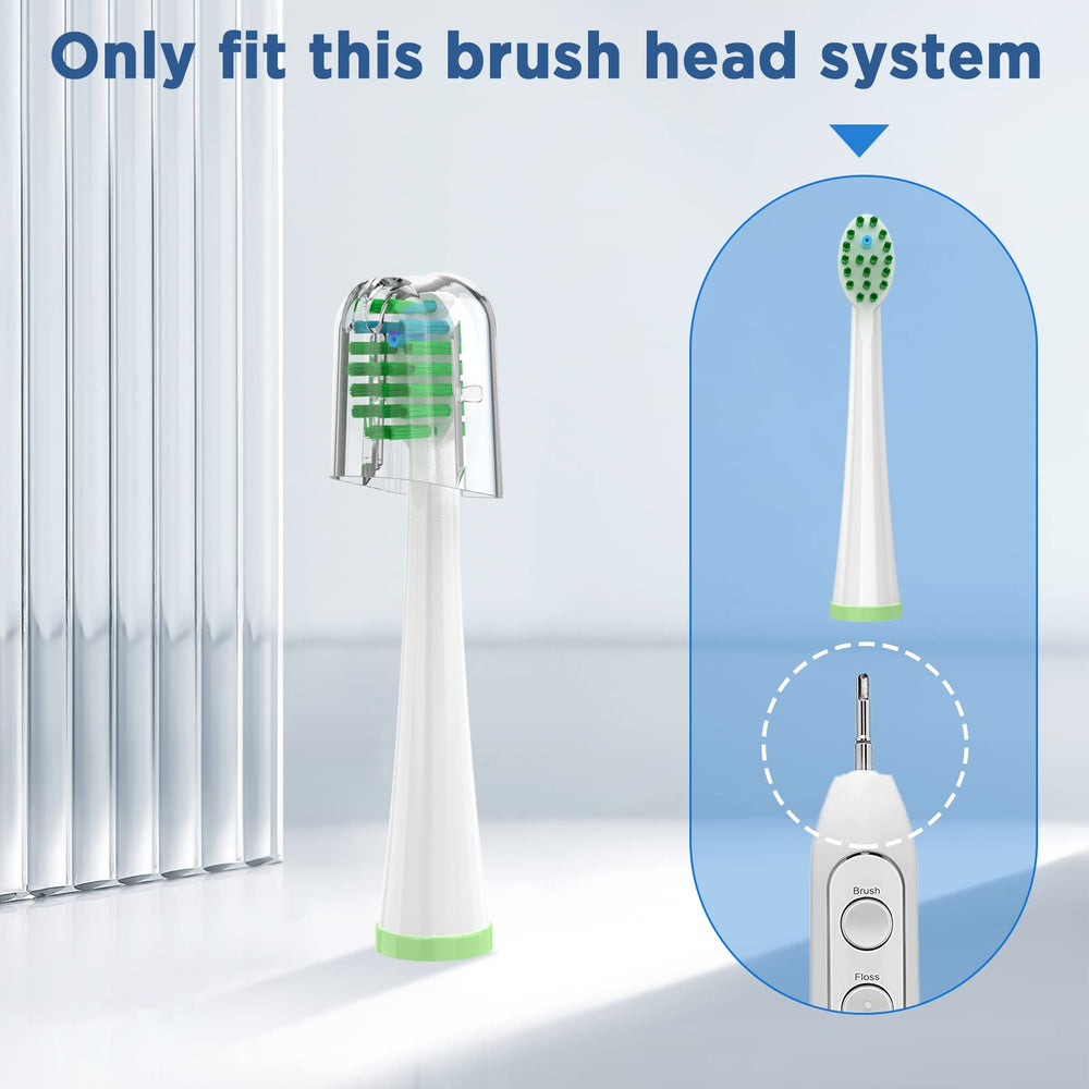 Waterpik Sonic Fusion replacement toothbrush heads white 5-pack – image 3