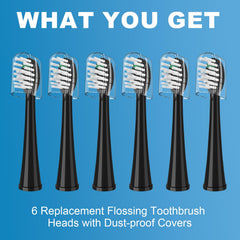 Easy-to-use replacement brush heads for WaterPik Sonic-Fusion toothbrushes