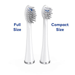 Two Waterpik replacement brush heads in packaging