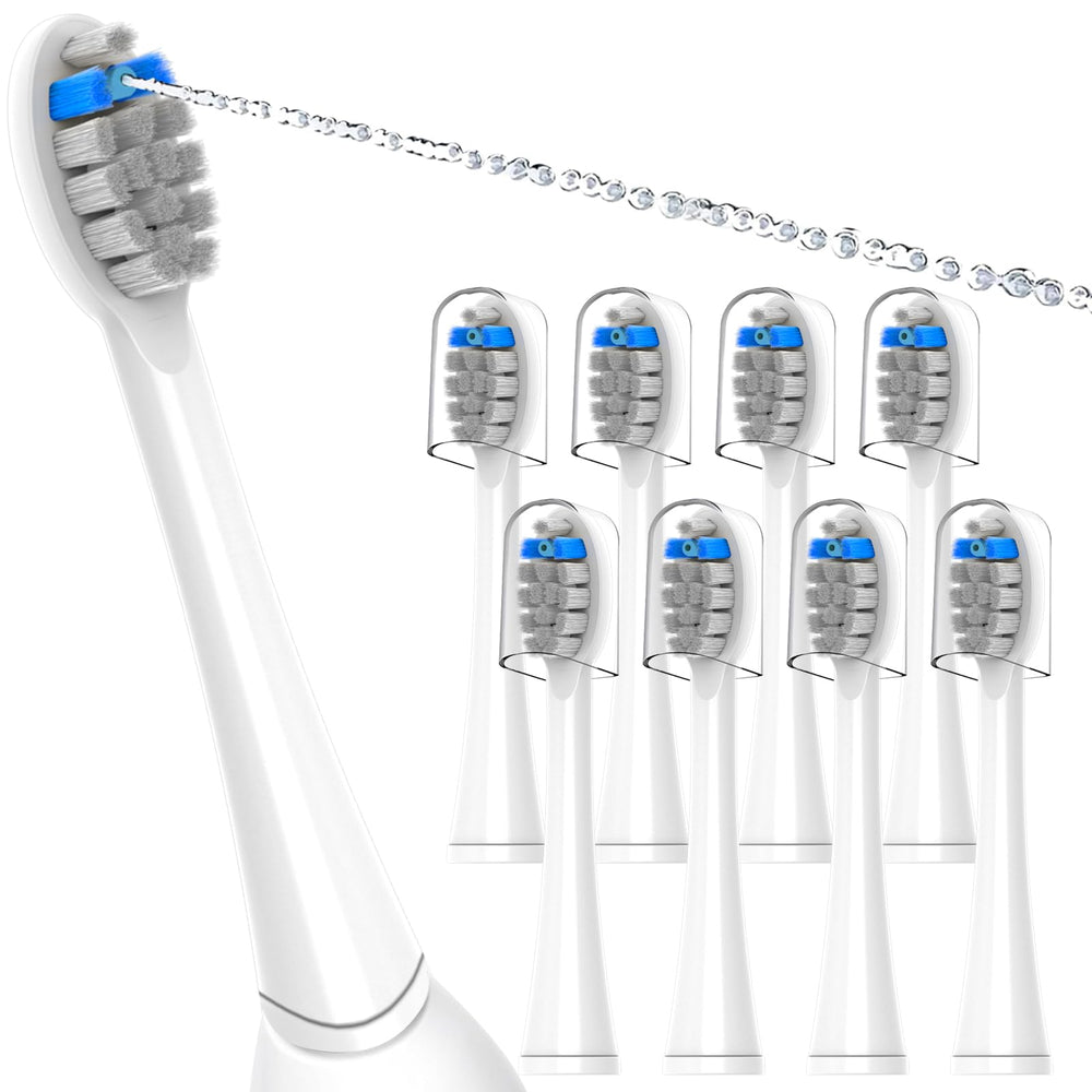 Waterpik Sonic Fusion 2.0 8-pack replacement brush heads with protective caps