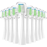 Waterpik STRB-10WB replacement brush heads in white pack - front view