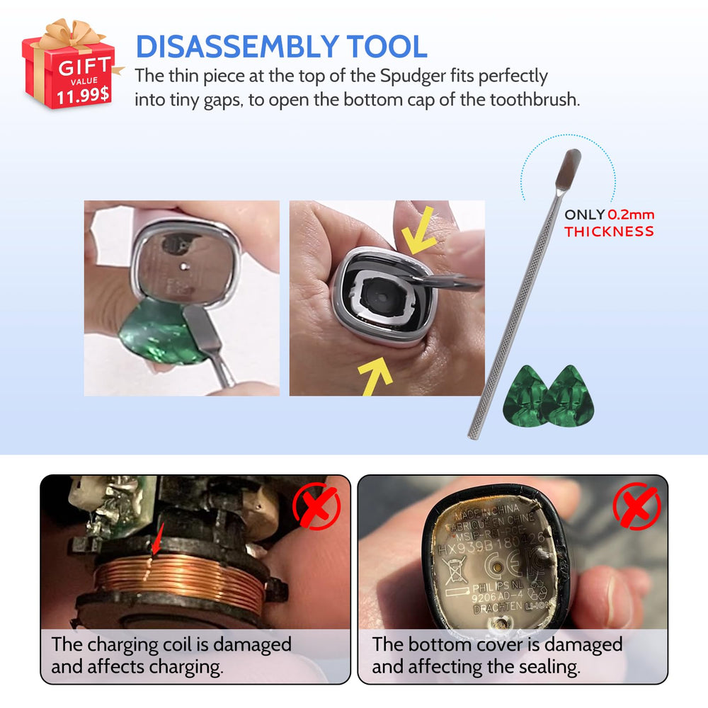 Waterproof seal and related components for toothbrush shaft