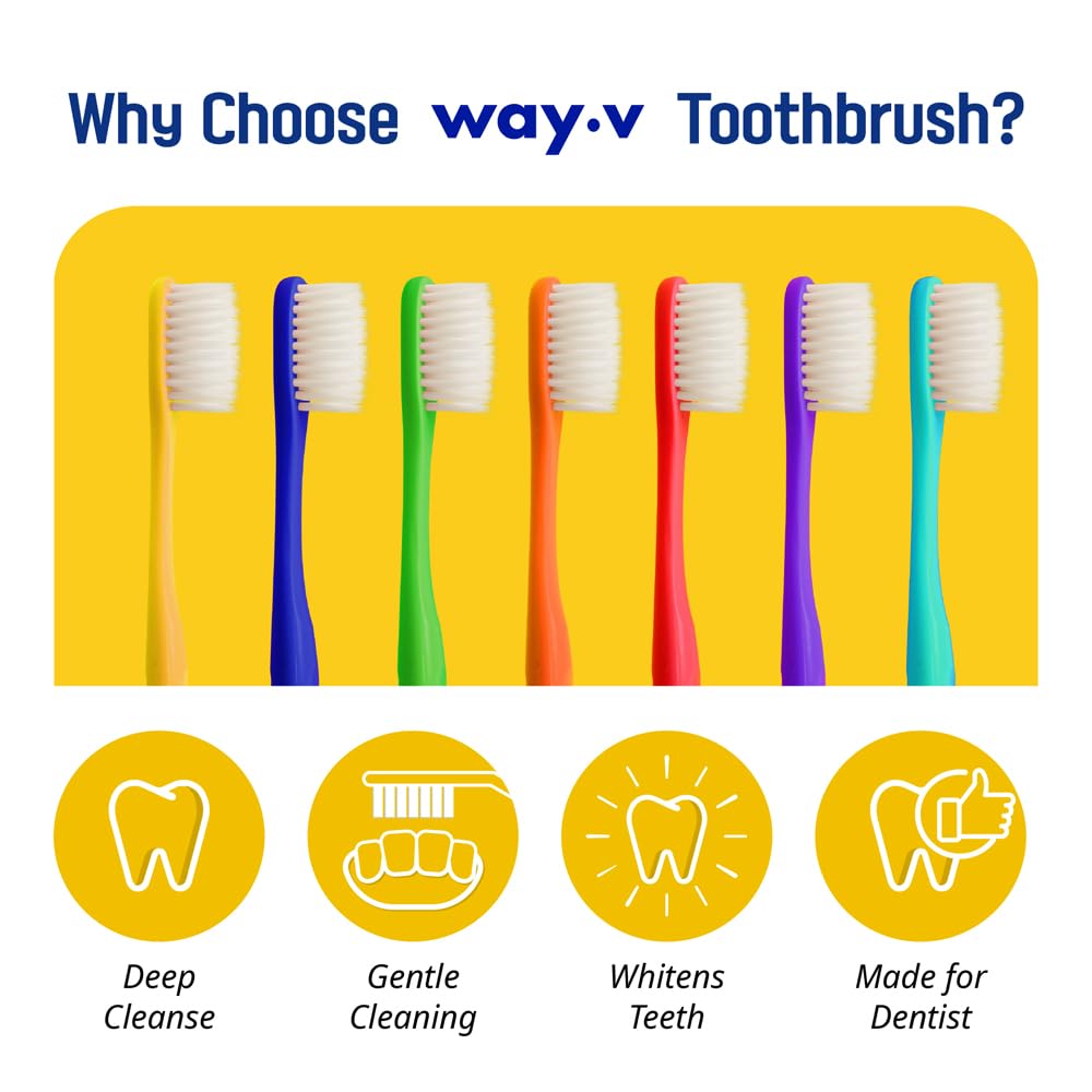 Way.V Extra Soft Toothbrush 7-pack β color variant 3