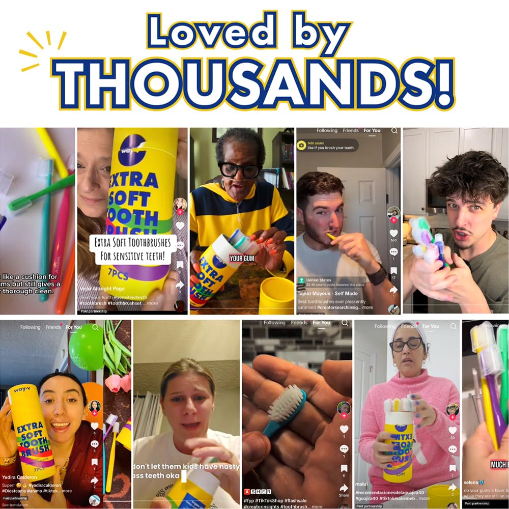 Way.V Extra Soft Toothbrush 7-pack β color variant 5