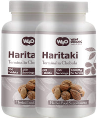 WAY 4 ORGANIC W4O Haritaki pack of two bottles for daily plant-based support.