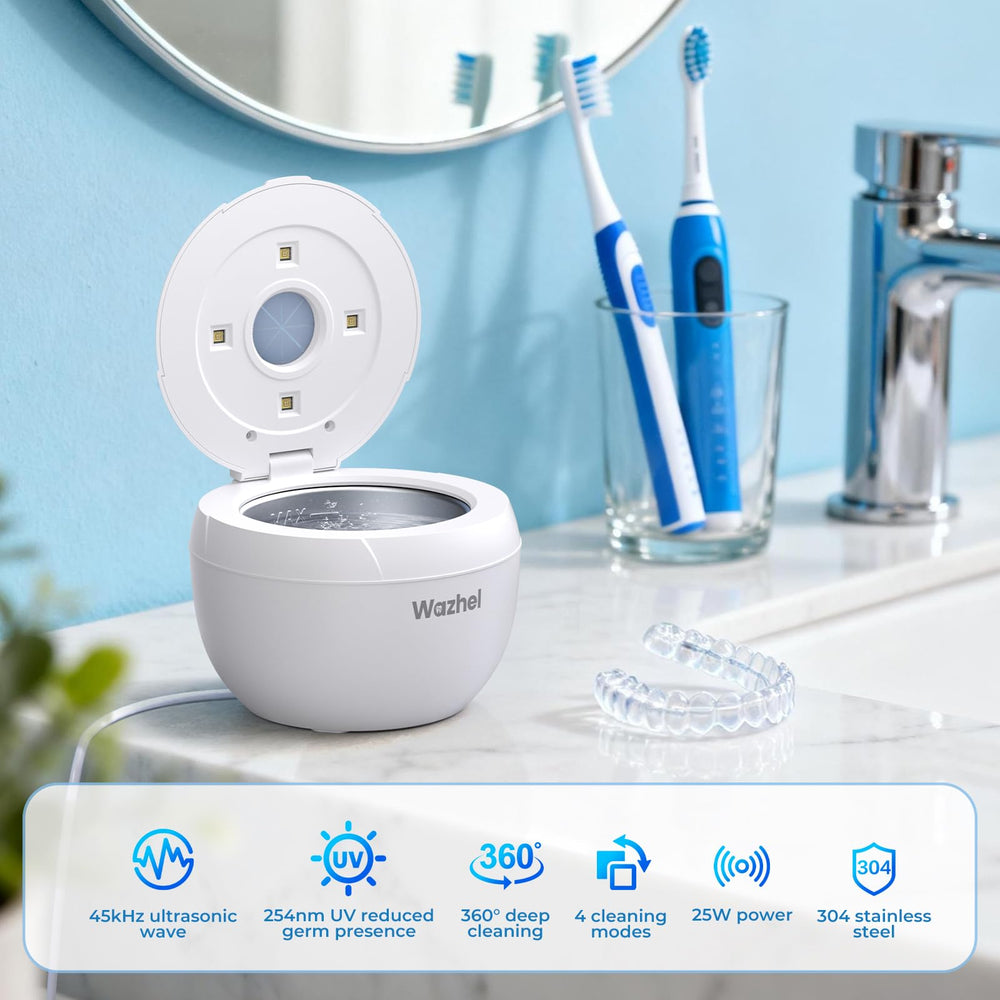 Interior 200ml stainless steel tank with cleaning chamber